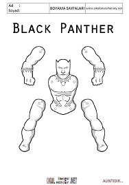 kara-panter boyama sayfaları